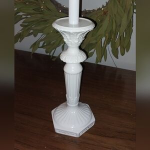 Elegant White Candle Holder